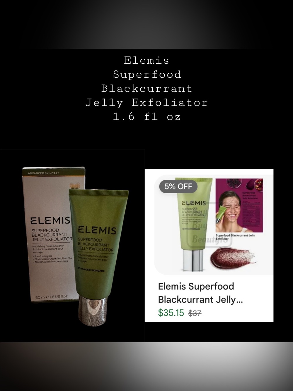 ELEMIS Superfood Blackcurrant Jelly Exfoliator 1.6 fl oz